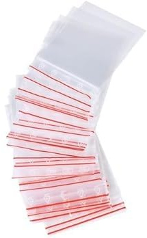 Pakico 100 Sacs Plastique Fermeture Éclair 10 x 10 cm | Sacs zip refermables pour rangement, emballage, voyage et protection des petits articles