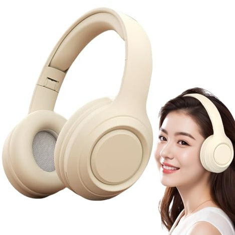 Cuffie sovrauricolari – Cuffie wireless per telefono, con cancellazione del rumore, con slot per schede per viaggi, concerti, pendolarismo e allenamento