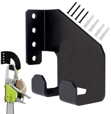 Chainsaw Holder, Heavy-Duty Tool Organizer, Space-Saving Garage Storage Rack, Designed for Chain Saw, Hand Saw, Shovel, Oil Pot, Workshop Equipment, Garden Utility Setup