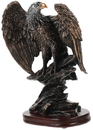 BESPORTBLE Adler und Desktop Dekoration aus Kunstharz als Kreative Gartendekoration Figur mit Lebendiger Gestaltung als Vogelfigur für Draußen