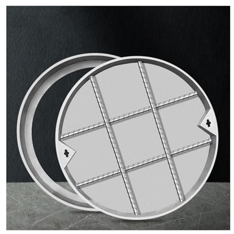 Couvercle de puits rond en acier inoxydable pour une utilisation en intérieur et en extérieur Design encastré 30 cm