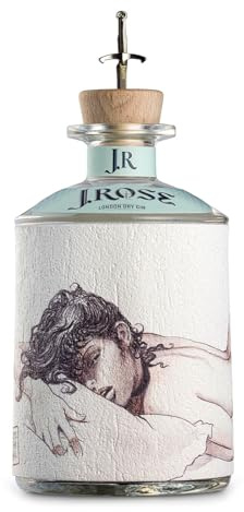 Gin J.Rose - JR01 - Gin London Dry Artigianale - Edizione Limitata Maestro Milo Manara - Bottiglia da 70 cl - (700 ml, J. ROSE N°1)