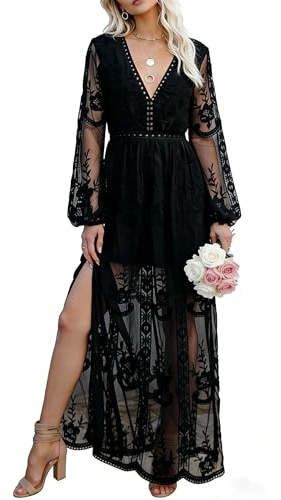 Women Off-Shoulder Lace Maxi Dress, Formal Gown for Wedding Evening Party | Romantic off-shoulder lace maxi dress in white,perfect for brides, maternity photoshoot,wedding engagement party or night out