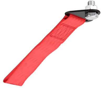 Cocoarm Correa de Remolque, Cuerda de Remolque de Nylon de Alta Resistencia para Autos de Carreras con Gancho de Acero y Capacidad de 10000 Libras - Ajuste Universal para el Parachoques Trasero (rojo)