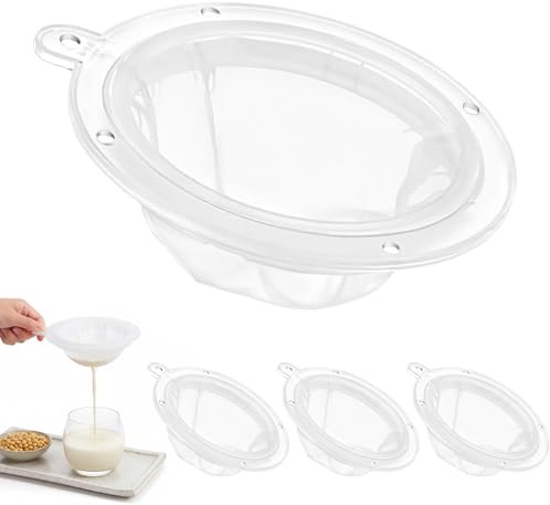 4Pcs 200 Fine Mesh Strainer, Reusable Mesh Filter Bags, Nylon Strainer Sieve Fine Meshes for Juicing Coffee Thai Tea, Yogurt and Soup