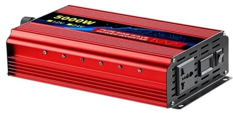 Transformateur Onduleur Sinusoïdal Pur DC 12 V/24 V 1600 W 2500 W 3500 W Haute Puissance pour Voiture Tension AC 220 V 50/60 Hz Convertisseur Solaire(24V 60HZ,5000W)