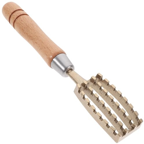 DRESSOOS Raschietto Manico Antiscivolo e in Ottone e Legno Stile Giapponese Rimozione Rapida e Pulita delle Squame Squame di Pesce Uso Domestico e Professionale Uso Domestico Professionale
