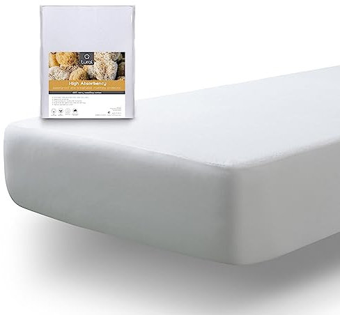 Tural - Protector de colchón Impermeable. Rizo 100% Algodón. Talla 135x200cm