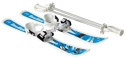 Hamax Kinder Ski erste Lernski mit Stöcken SNO Kids blau