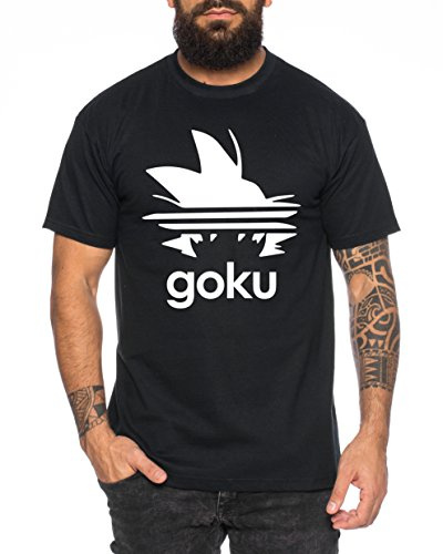 WhyKiki Adi Goku Camiseta de Hombre Dragon Master Son Ball Vegeta Turtle Roshi Db, Farbe2:Negro;Größe2:XL