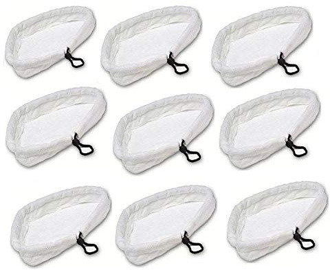 9 Panni Microfibra con Laccetto 27x20 cm per Scopa a Vapore Triangolare H2O