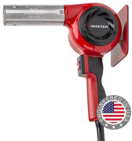 Master Appliance HG-501D Industrial Heat Gun, High Airflow, Quick Change Plug-In Heating Element, 1200F, 120V, 1740W, 14.5 Amps, Engineered In USA
