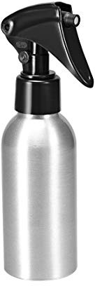 sourcing map Botella de Spray de Aluminio de 3oz/100ml con Pulverizador de Niebla Fina, Contenedor Rellenable Vacío Botella de Viaje para Cocina Baño o Rociador de Agua Plantas