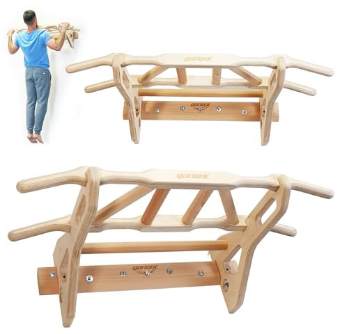 Gorilant - Klimmzugstange, Pull-Up-Bar, Mehrere Griffe, bis zu 130kg, Workout, abnehmbar von der Wand