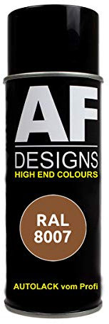 Alex Flittner Designs RAL Lackspray Autolack Sprühdose Spraydose RAL8007 REHBRAUN seidenmatt