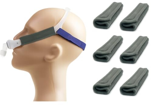 6 CPAP-Maske Gurtabdeckungen, CPAP-Gurt Komfortpolster, CPAP-Gesichtspolster, Schlafapnoe-Maskenkissen, komfortables CPAP-Zubehör, CPAP-Maskeneinlagen