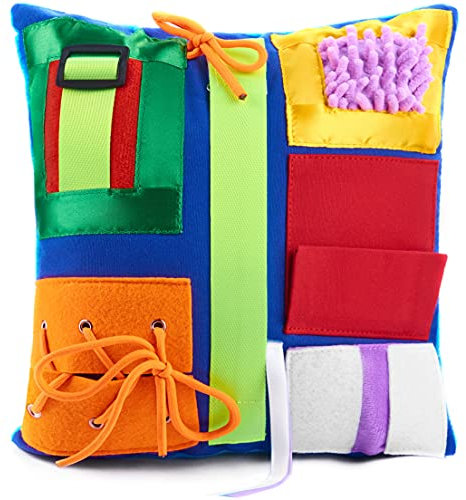 ODOXIA Coussin Sensoriel | Coussin Inclus | Activité Calmante Réconfortante Adulte Démentiel | Couverture Passe-Temps | Soulage : Alzheimer, démence, Asperger, autisme, anxiété, etc.