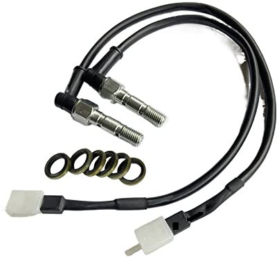 Motorrad Bremsleitung Universal-Motorrad-Hydraulik-Doppel-Hohlschraube Bremsdruck-Rücklichtschalter M10 X 1,25 Mm Für Kawasaki (Size : B)