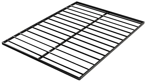 Mellow 1.6 Inch Metal Bunkie Board Mattress Support for Bed Frames, Box Spring or Bed Slat Replacement, Easy Assembly, Full, Black