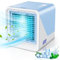 Portable Air Conditioner Personal Ultra Mini Air Cooler 4 in 1 Air Conditioners for Home Compact Evaporative Mobile Small Air Con Humidifier 3 Wind Speed Air aircon unit fan with water tank for Office