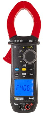 Chauvin Arnoux F406 Pince ampèremétrique numérique protégée contre les projections d'eau (IP54) CAT III 1500 V, CAT IV 1000 V