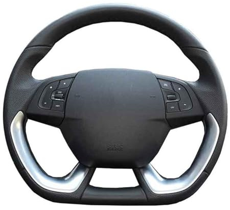 KJWPYNF HZTKXADV Steering Wheel Cover, for Citroen DS5 DS 5 DS4S DS 4S, Customize DIY Hand Sewing Hand-Stitched Leather