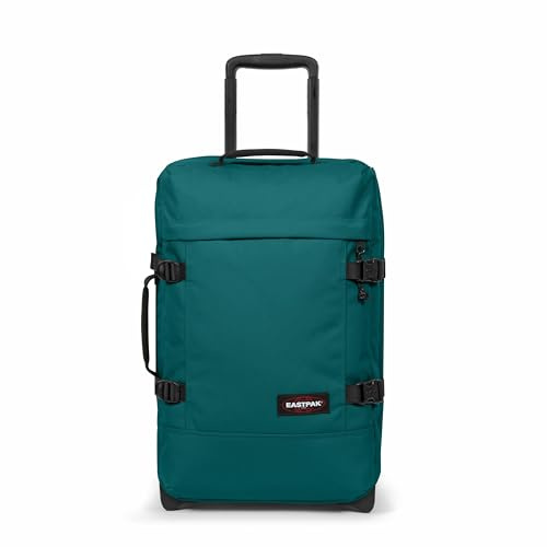 Eastpak Tranverz S Trolley Cabina 42L (51 x 32,5 x 24 cm), valigia bagaglio a mano con ruote, resistente e leggera, doppio scomparto, manico telescopico e TSA lock - PEACOCK GREEN