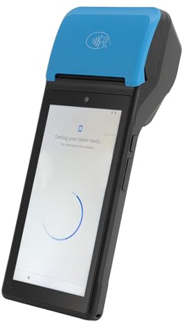 Cuifati POS PDA Belegdrucker, 5,5 Zoll Touchscreen 1080P Thermodrucker für 12.0, 4G LTE WiFi NFC, USB OTG, Langlebiger Breite Anwendung (Eurasien)