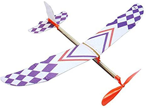Rubber Band Elastic Powered Flying Glider Plane Airplane Model Diy Toy For Attractive and Fashion