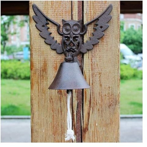 SFQEVHRZ Wandglocke für den Außenbereich Türglocke, Retro Handbell Outdoor Garten Dekoration Wand-montiert for Indoor Outdoor Tür, Tor, Garten, Terrasse, Rasen, Bar,