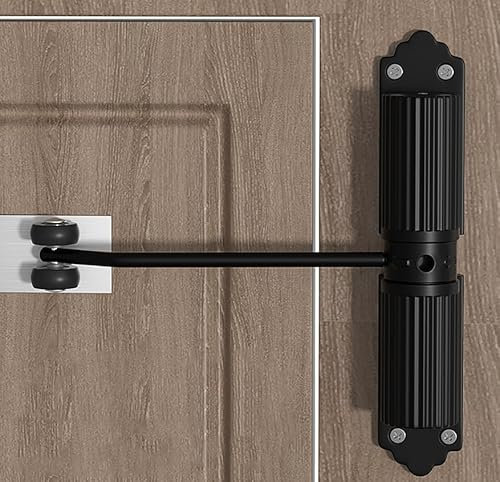 Aluminium Overhead Door Closer for 20-65kg Wooden Metal Door - Automatic Spring Door Closer for Fire Door Internal External & Garden