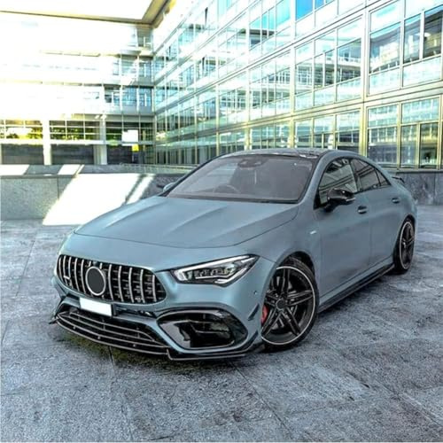 APARC Auto Frontlippe Frontspoiler für Mercedes Benz CLA Class W118 C118 CLA45 AMG 2020-2022, Frontstoßstange Splitter Spoiler Diffusor Protector Car Zubehör