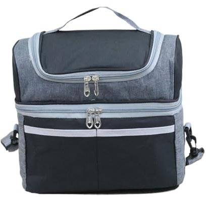 Generico isolato borsa per il pranzo al sacco, grande capacità, contenitore portatile per adulti, contenitore per alimenti da picnic all'aperto per uomini, donne