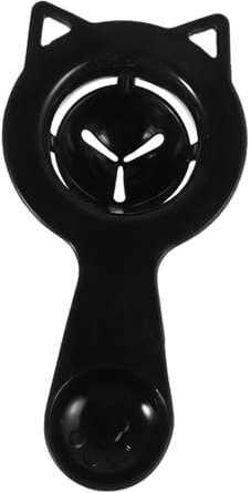 ULTECHNOVO Egg Yolk White Separator Egg Filter Kitchen Tool Black Plastic Yolk White Separator for Home Baking Cooking