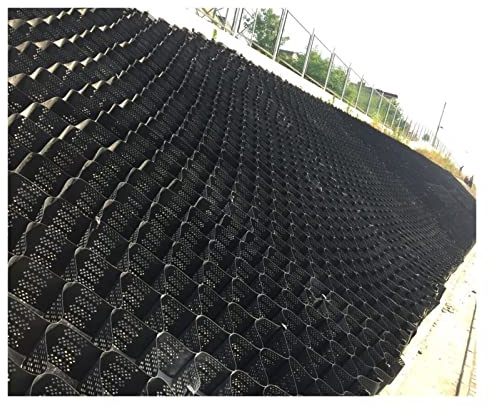 TAPAUVCK Stabilizzatore geogriglia for vialetti - Griglia in HDPE ad Alta Resistenza for Ghiaia e Controllo 'erosione (Altezze 2 e 4 e da 3 a 164 Piedi)(3x10 m (10x33 ft) 10cm/4 High)