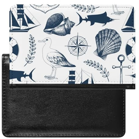 NYKVTG Reisepasshülle Segeln Reisepass Tasche Reise Gadget Impfpass Hülle Für Damen Herren
