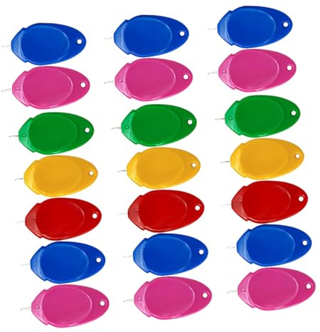 Mikikit 100pezzi Strumento per Infilare Aghi Infila-ago Fai da Te Forma di Farfalla Accessori per Cucire Aghi per Perline Cucire Ricamo Colore Casuale