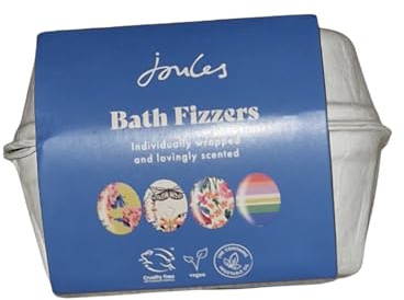 Joules-Bath Fizzers, Individually Wrapped and Scented, 3 Pack Gift Set, 70g Each