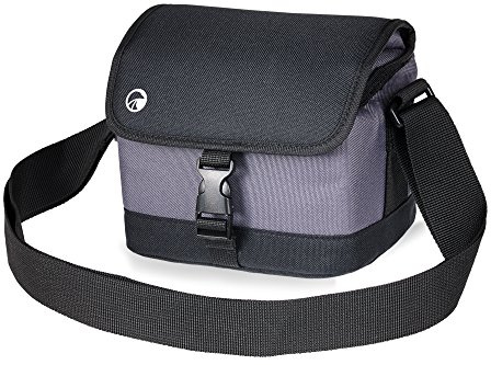 Praktica Case for Compact, Bridge, Mirrorless CSC, SLR Cameras & Camcorders, Black/Grey Bag fits EOS M50/R/RP/Ra, X-T200/X-S10, OM-D E-M5/E-M10, Lumix S5/G100, Alpha A6000/A6400, AZ252/422, Z35...