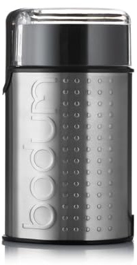 Bodum Bistro Electric Blade Coffee Grinder, Brushed Stainless Steel