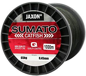 Jaxon Geflochtene Schnur SUMATO Catfish Wels Wallerschnur Braided Line 1000m (0,45mm / 65kg)