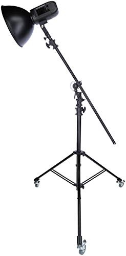 Rollei Profi Galgenstativ - verwendbar als Galgen-Stativ, Lampen-Stativ oder Karera-Stativ - stufenlos verstellbar von 140 cm bis 492 cm