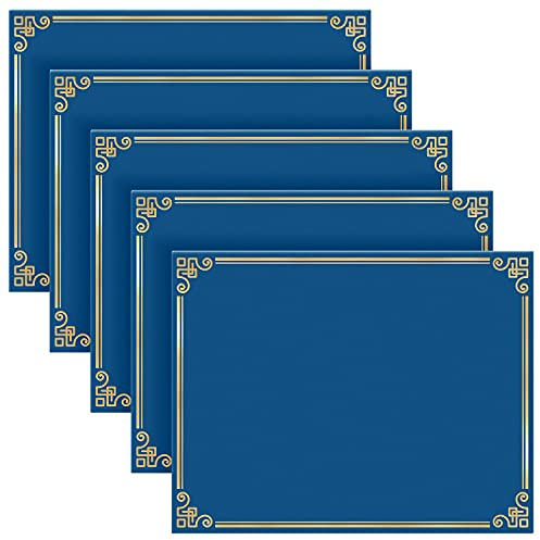S&O - Soportes para certificados profesionales. Juego de 25 fundas para certificados 8.5x11. Carpetas de reconocimiento de ciudadanía y matrimonio, soporte para diploma