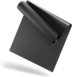 LILENO SPORTS Tapis de protection du sol [70 x 130 cm] Noir – Tapis de course de 1 mm d'épaisseur – Tapis de fitness pour vélos elliptiques, entraîneurs à rouleaux et autres appareils de fitness