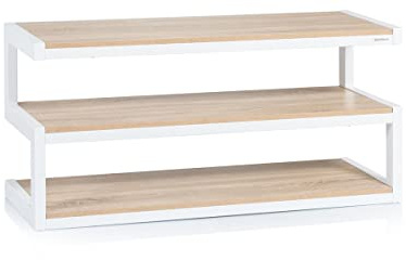 NorStone Esse TV-Bank, Weiß / Eiche