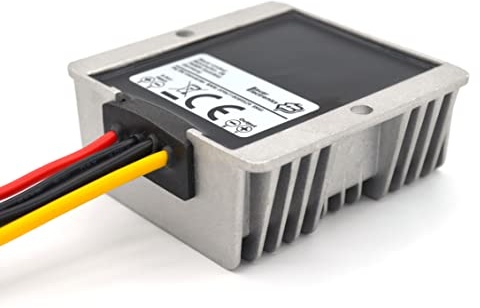 Bauer Electronics Spannungs-wandler DC-DC 12V auf 12V 10A 120W Stabilisator | Auch für 18V-, 20V-, 24V-, 32V- und 36V-Systeme DC-DC-Buck-Boost-Wandler mit stabilisiertem 12V-Ausgang