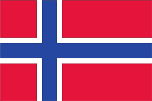 Premium Fahnen Flagge - 90 x 150 cm / 150 cm 90 cm - aus Polyester mit goldenen Ösen - Langlebig und Wetterfest (Norwegen)