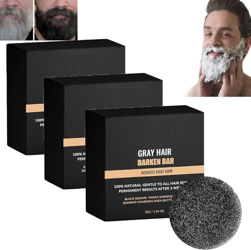 Haventic Barra anti-inversione per capelli grigi, Haventic - Barra anti-inversione per capelli grigi, Sapone Haventic, Barra anti-inversione per capelli grigi Spartan (3 pcs)