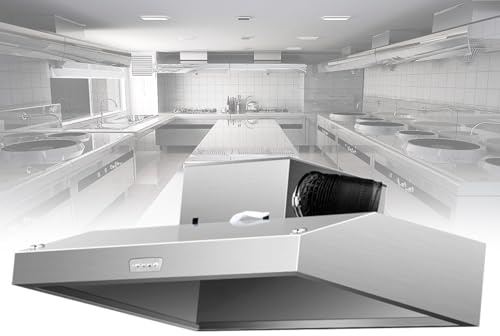 Cappa Da Cucina Sottopensile In Acciaio Inossidabile Da 32 Pollici, Cappa Da Cucina Sottile Canalizzata Convertibile Con 2 Controlli Di Velocità, Filtri In Alluminio, Luci A LED ( Color : 100*60*45 ,
