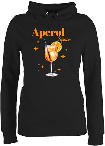 Shirtracer - Pullover Damen Hoodie Frauen - Karneval & Fasching - Aperol Spritz Kostüm I Aperoli I Aperollin Freundin Spritztour